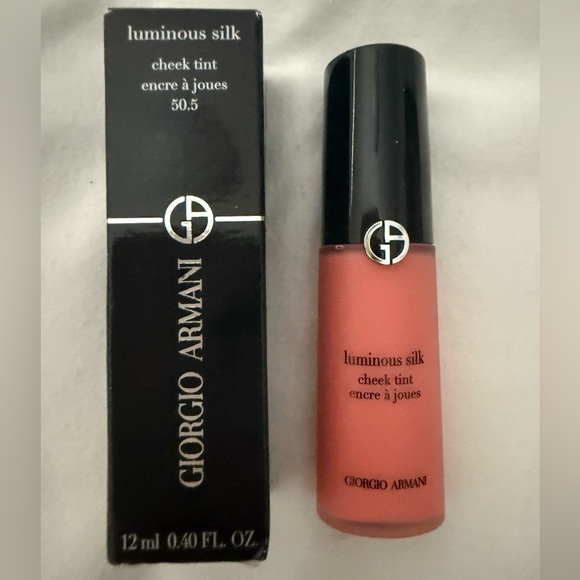 NIB- 50.5 Rosy Peach Giorgio Armani Luminous Silk Cheek Tint Blush - Picture 4 of 5